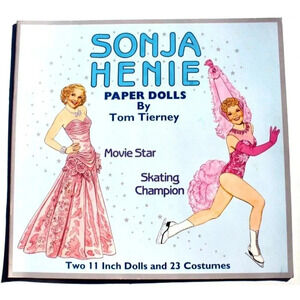 Vintage 1997 Sonja Henie Paper Dolls Movie Star & Skating Champion Book NOS